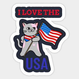 I love the USA Sticker